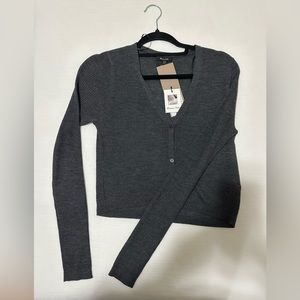 NWT massimo dutti grey cardigan